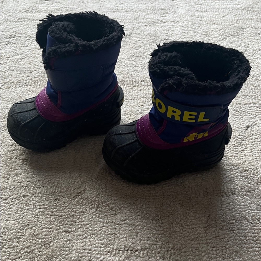 Sorel Kids Boots - Black and Purple